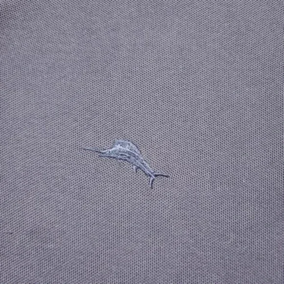 Tommy Bahama Polo Shirt Mens Large Blue 82% Pima Cotton Solid - Picture 4 of 14